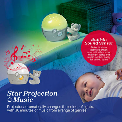 Chicco Next2Stars Proiector cer instelat, 0+ luni