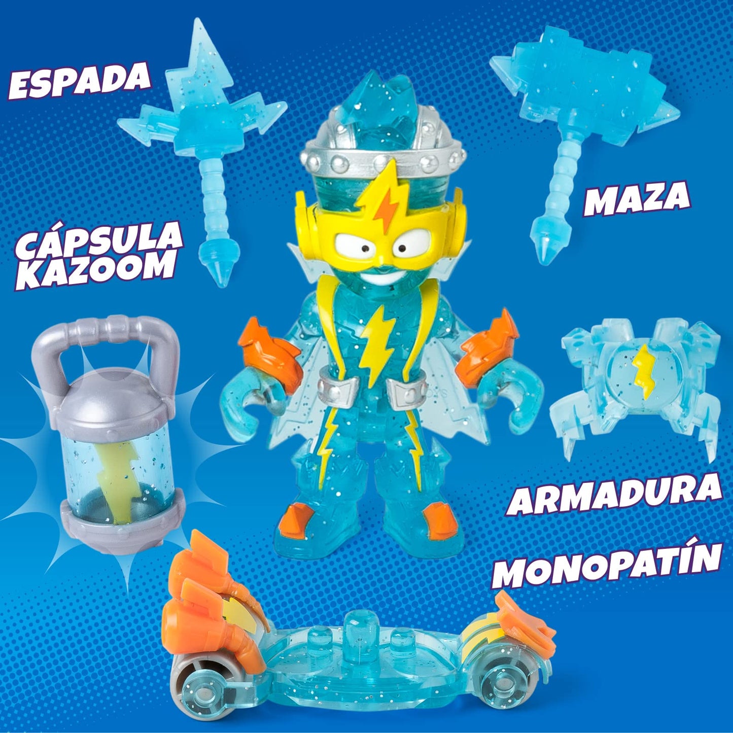SUPERTHINGS Baza Secretă Kazoom Power, Include 1 Kazoom Kid și 1 SuperThing exclusiv, plus multe Accesorii