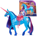 Unicorn Academy River Set de joacă cu unicorn 28 cm cu coamă și coadă naturală, șa și ham detașabile, perie, pentru copii de la 4 ani