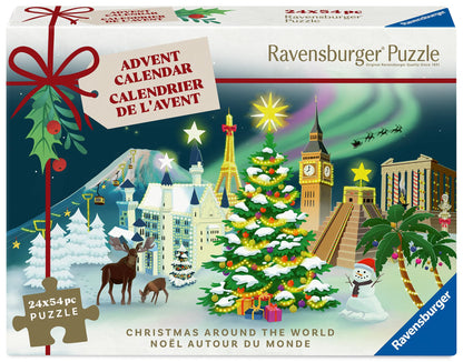 Ravensburger Calendar Advent 24 puzzle-uri, 54 piese fiecare