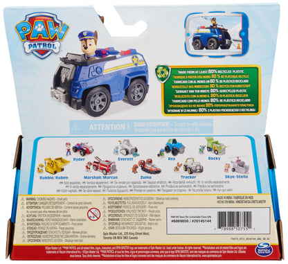 PAW PATROL Sustainable Basic Vehicle Set de joacă poliție cu figurina Chase 3+ ani