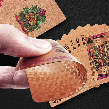 YuZhou Cărți de joc poker Rose Gold, impermeabile
