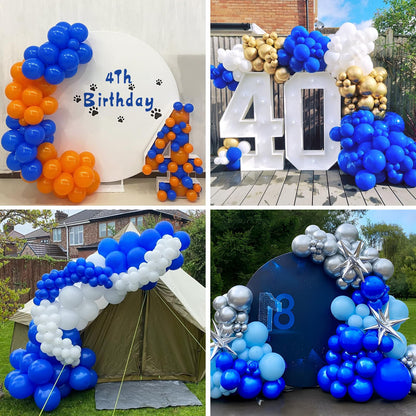 Teselife Set de baloane 50 piese 12 inch mate albastru închis pentru petreceri aniversări nunți și alte ocazii