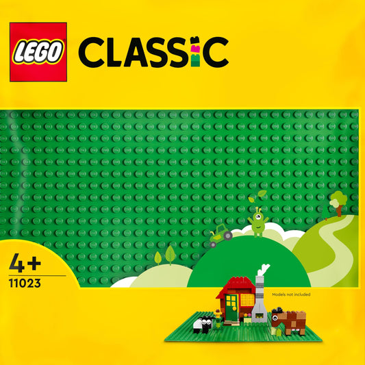 LEGO 11023 Classic Placă de bază verde pătrată 32x32 pini pentru construcții și seturi LEGO