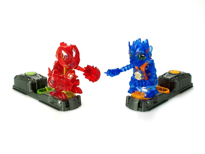 YCOO - Biopod Kombat Deluxe Arena - 2 creaturi electronice cu efecte sonore și de lumină - 2 baze - 10 modele de colecție - baterii LR44 incluse - jucărie pentru copii de la 5 ani