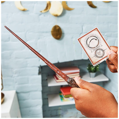 Wizarding World Harry Potter Baghetă Magică Autentică din Plastic cu Cartonaș de Vrăji 30,5 cm pentru Copii de la 6 Ani