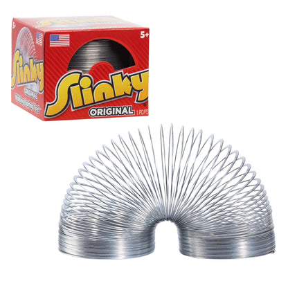 Just Play Original Slinky Jucărie cu Arc Metalic Antistres pentru Copii de la 5 Ani