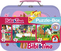 Schmidt Puzzle Bibi & Tina, 4 puzzle-uri 100+150p, 6+ ani