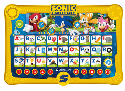 Clementoni 16822 Set de învățare electronic cu alfabet Sonic pentru copii 4+ ani (italiană)