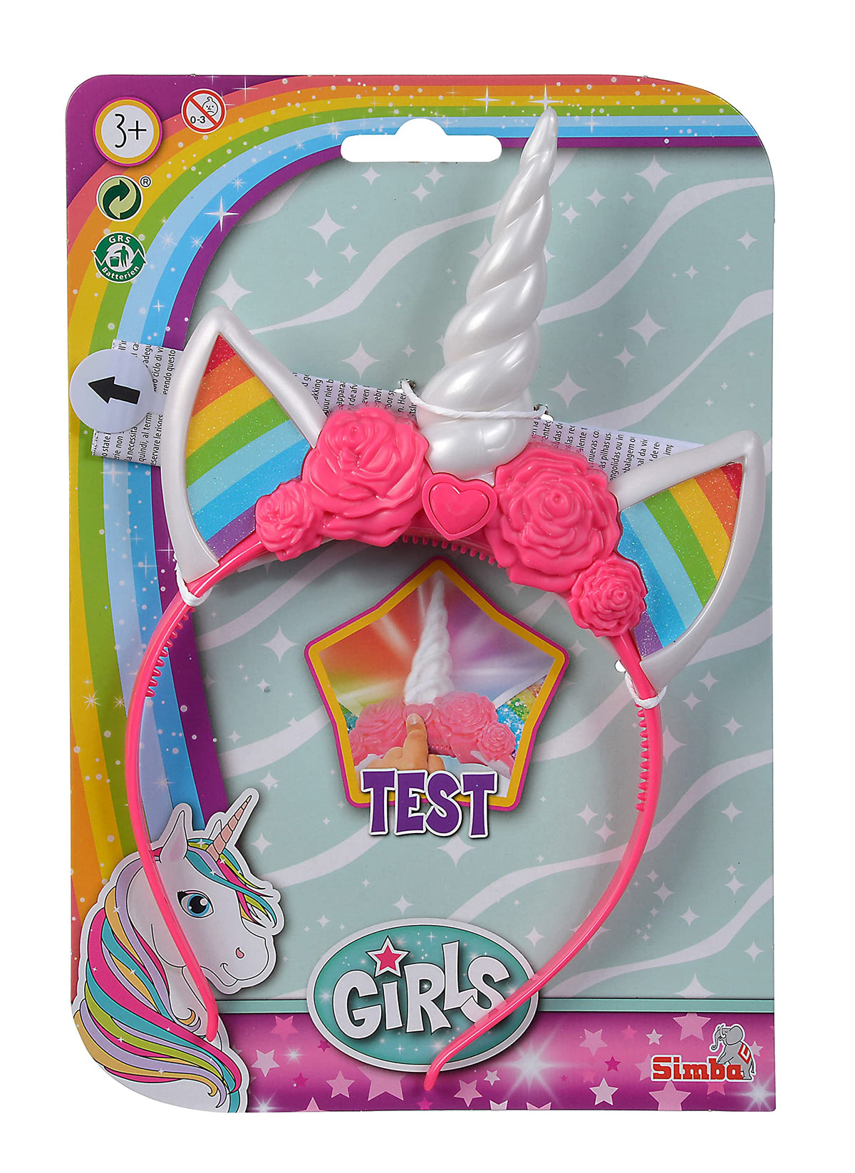 Simba 105562480 Steffi Love Girls Cordeluță Unicorn cu Lumină și Efect de Schimbare a Culorii, 24 cm, de la 3 ani