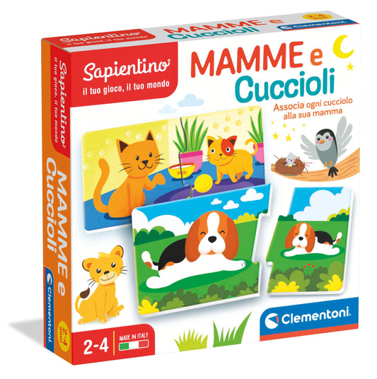 Clementoni 11957 Joc asociere animale, 24 cărți, 2+ ani