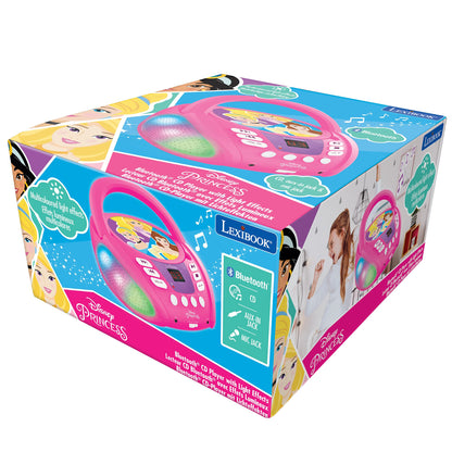 Lexibook RCD109DP CD Player Bluetooth Disney Printese, roz