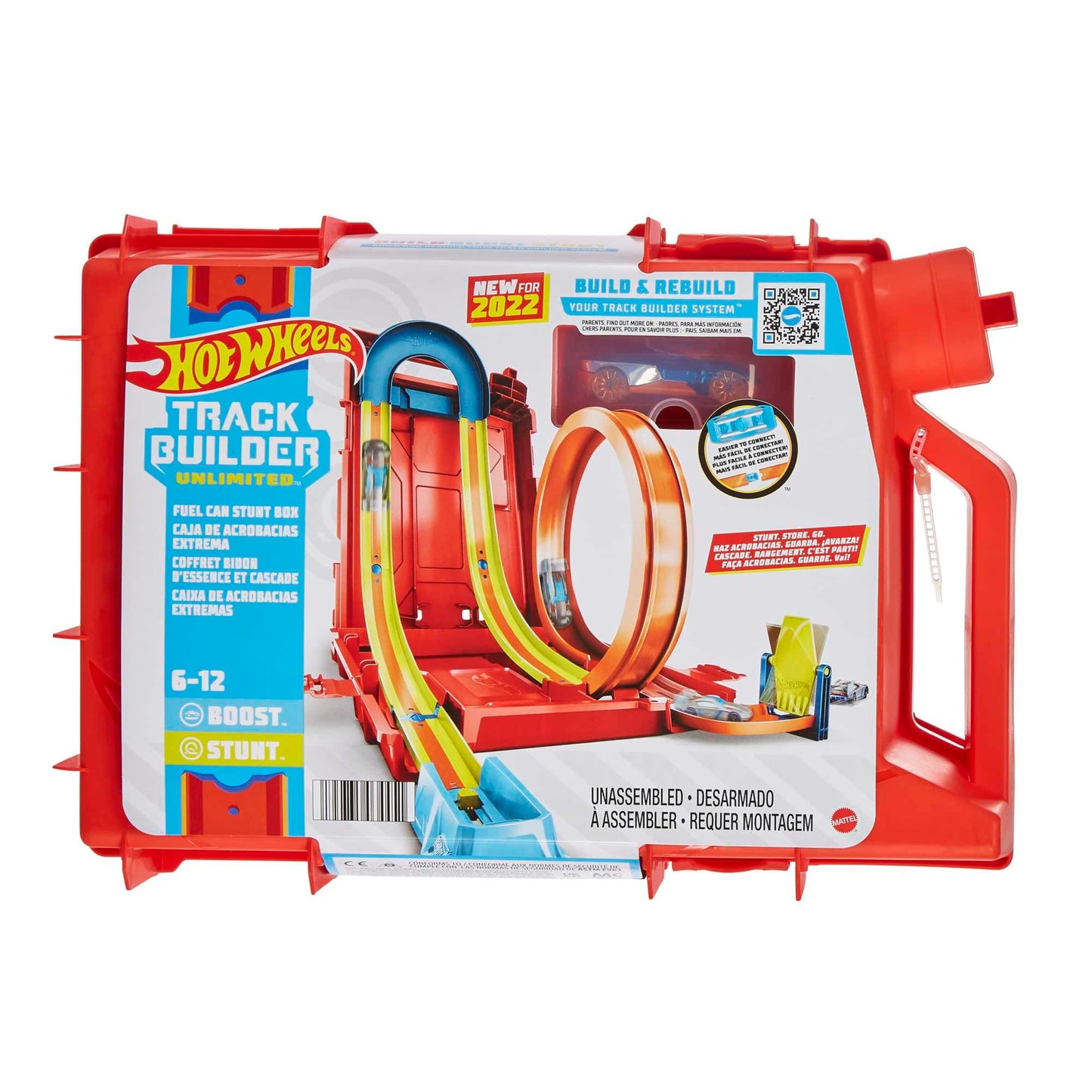 Hot Wheels HDX78 Set de curse cu pistă și cascadorii cu rezervor de benzină 6+ ani