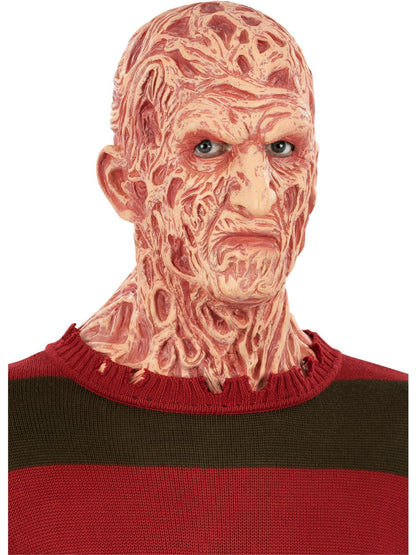 Smiffys A Nightmare On Elm Street Masca Freddy Krueger din Latex cu Cap Integral pentru Halloween