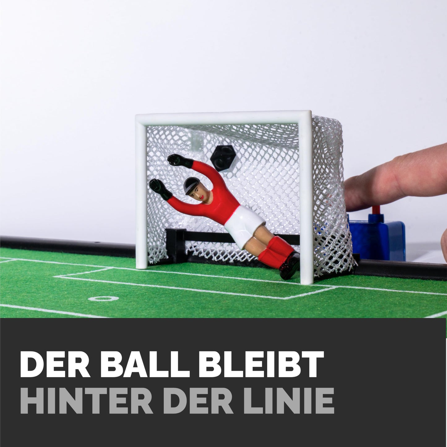 TIPP-KICK Set porți cu plasă, 2 piese, accesorii joc fotbal de masă