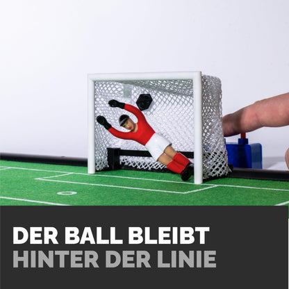 TIPP-KICK Set porți cu plasă, 2 piese, accesorii joc fotbal de masă