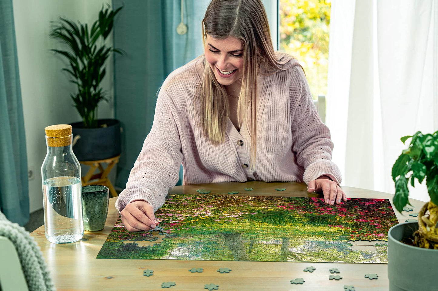 Puzzle Ravensburger 1000 piese - Flori - Puzzle pentru adulți și copii de peste 14 ani, [Exclusiv pe Amazon]