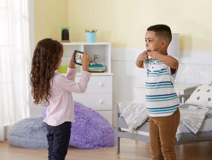 VTech Kidicom Advance 3.0 (Albastru) - Jucărie educativă și dispozitiv de comunicare sigur pentru copii, cu e-book-uri, cameră, aplicații prietenoase, jocuri și multe altele, potrivit pentru băieți și fete 4-7 ani.