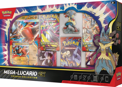 Pokémon TCG Colecție Mega Lucario-ex, 5 boostere