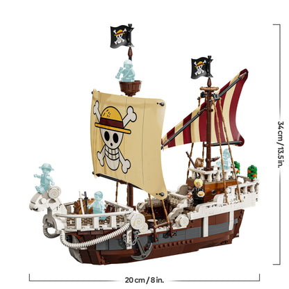 LEGO 75639 One Piece Nava Going Merry, 5 minifiguri, 10+ ani