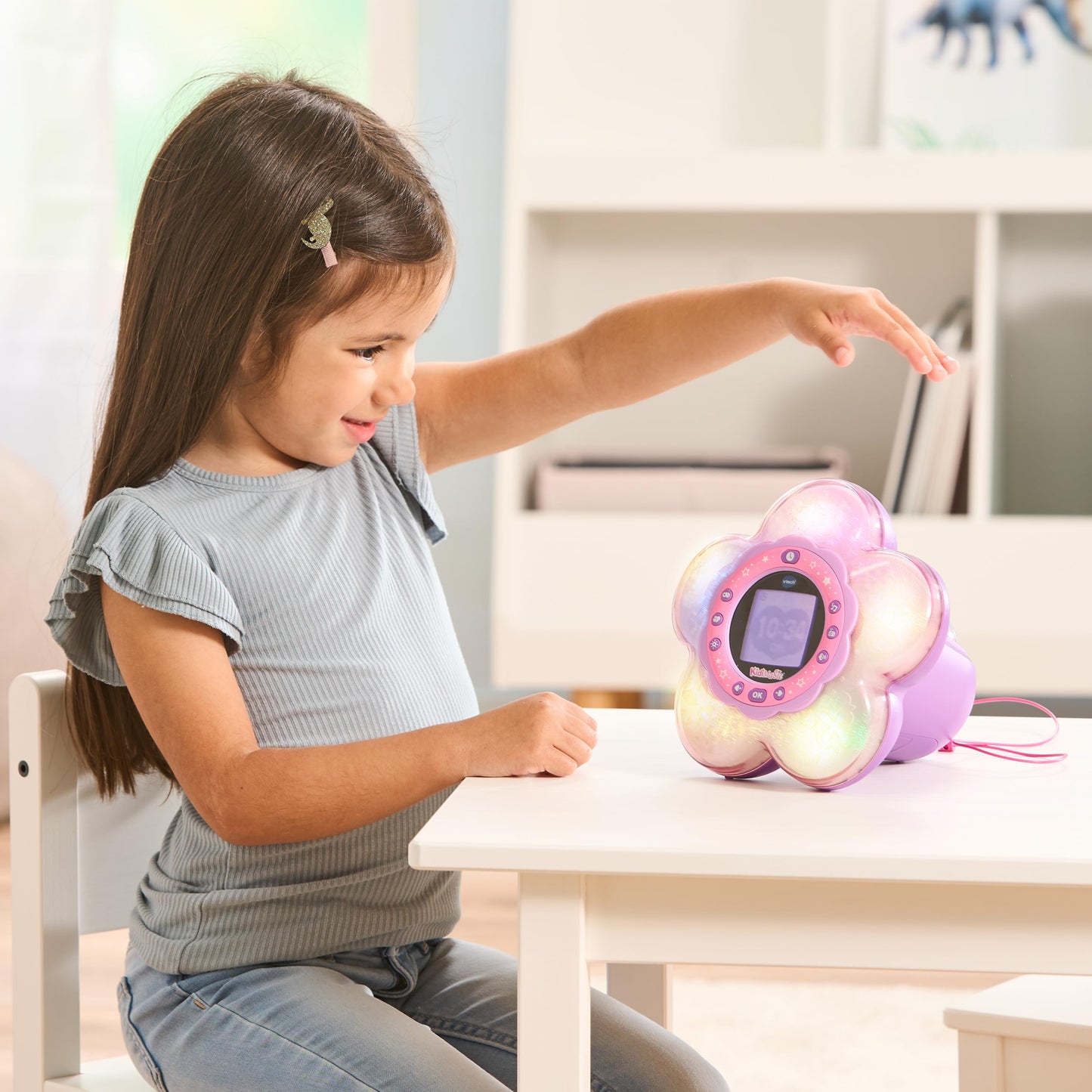 VTech Kidimagic Galaxy Light – Lumină magică și ceas deșteptător pentru momente de neuitat – Pentru copii de 6-12 ani
