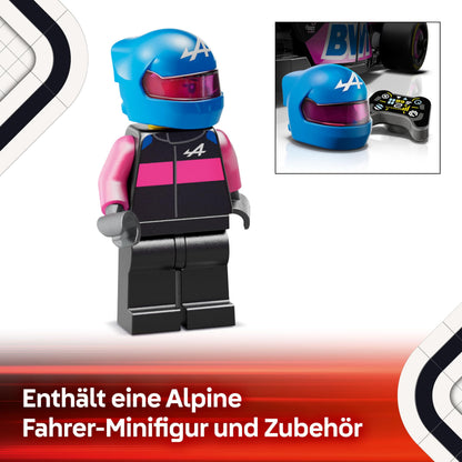 LEGO Speed Champions A524 Set de construcție Mașină de curse Alpine F1 cu 258 piese de la 10 ani
