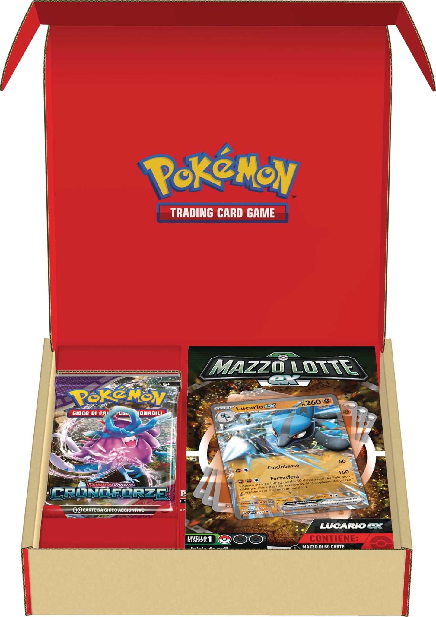 Pokémon Lucario-ex Deck TCG, 60 cărți (versiune italiană)