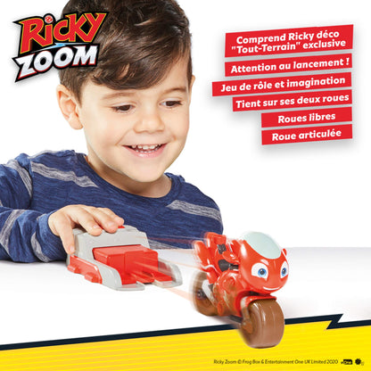 Ricky Zoom Launch & Go Motocicletă cu Figurină
