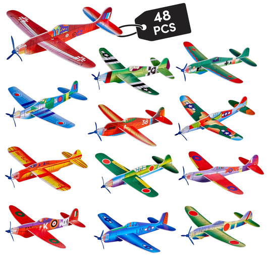 The Twiddlers 48 Avioane din styropor, 12 modele