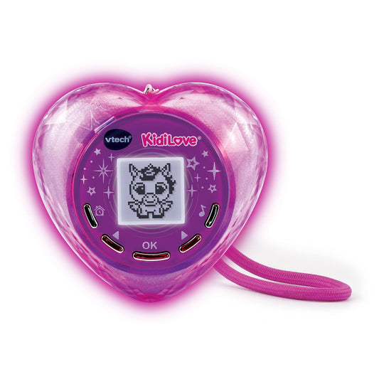 VTech KidiLove – Animal de companie magic în inimă luminoasă – Cu efecte de lumină, muzică și jocuri – Pentru copii de 5-10 ani