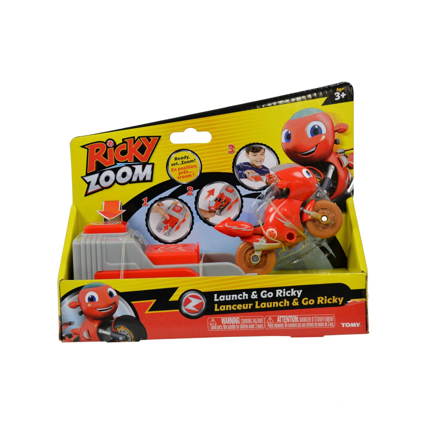 Ricky Zoom Launch & Go Motocicletă cu Figurină