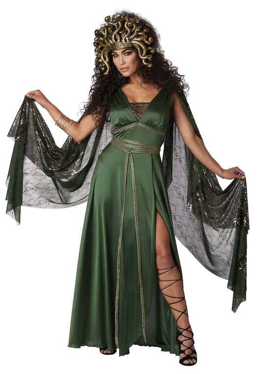 California Costumes Medusa Regina Gorgonelor Costum de carnaval pentru femei Mărime M