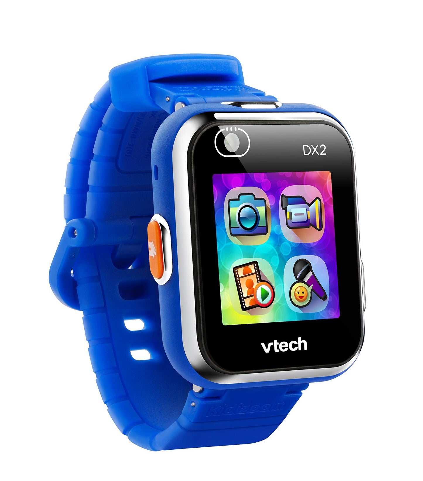 Ceas inteligent VTech KidiZoom DX2 albastru – Ceas pentru copii cu touchscreen, două camere pentru selfie-uri și multe altele – Potrivit pentru copii de 5-12 ani