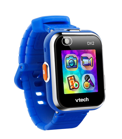 Ceas inteligent VTech KidiZoom DX2 albastru – Ceas pentru copii cu touchscreen, două camere pentru selfie-uri și multe altele – Potrivit pentru copii de 5-12 ani