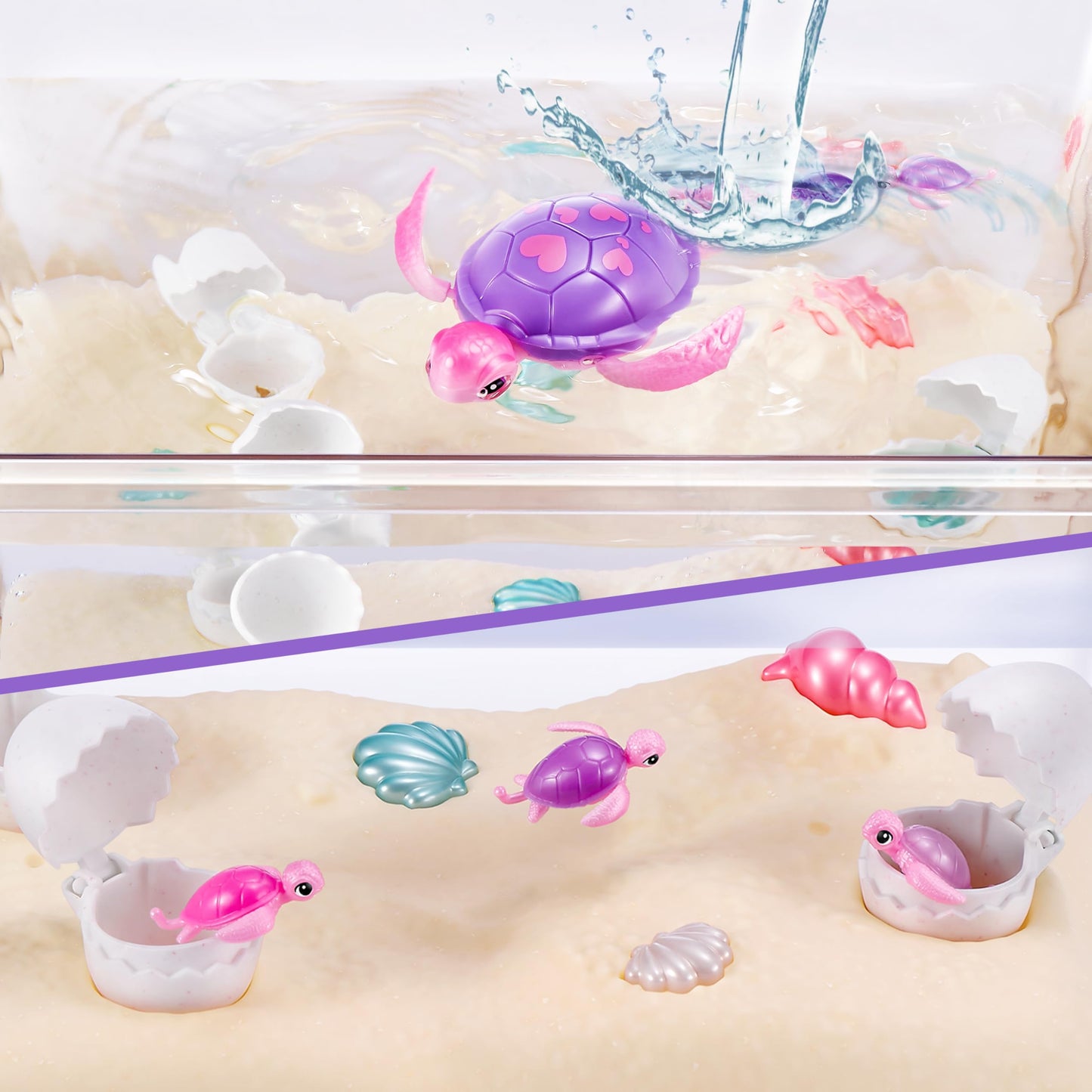 Jucărie Robot Pets Alive Mommy Turtle Surprise von ZURU, Țestoasă