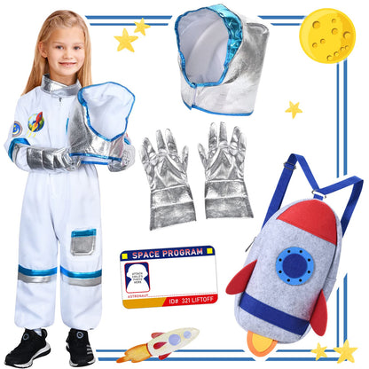 Vamei Costum Astronaut copii, 5 piese, 3-9 ani