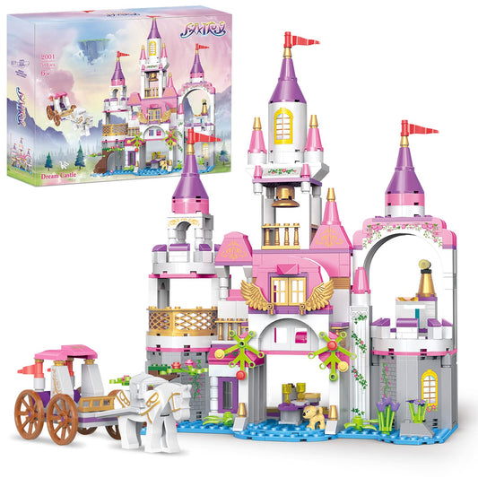 COGO Set de constructie Castelul Fetei, 516 piese, 6+ ani