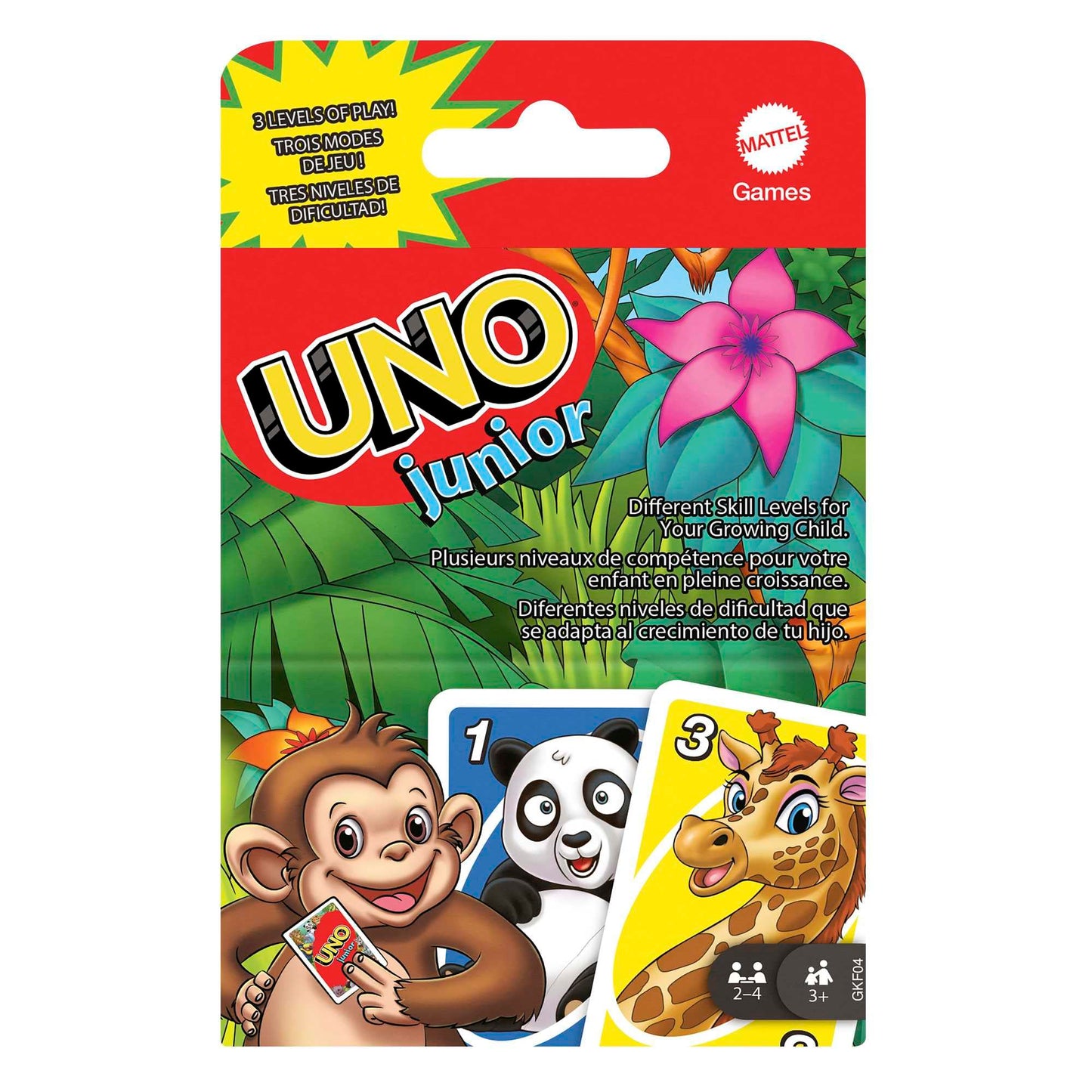 Mattel Games Uno Junior Joc de Cărți, 3+ ani