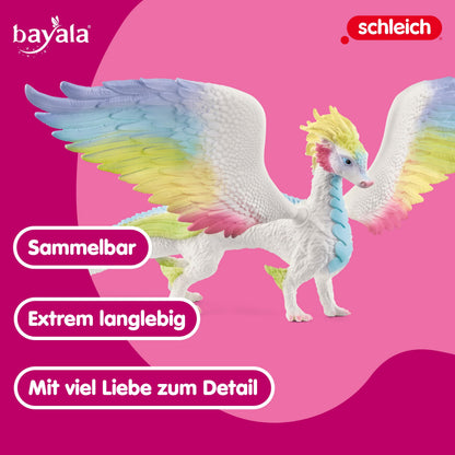 Schleich 70728 BAYALA Dragon Curcubeu, aripi 30 cm, 5+ ani