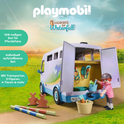 PLAYMOBIL 71493 Scoala mobila echitatie, 4+ ani