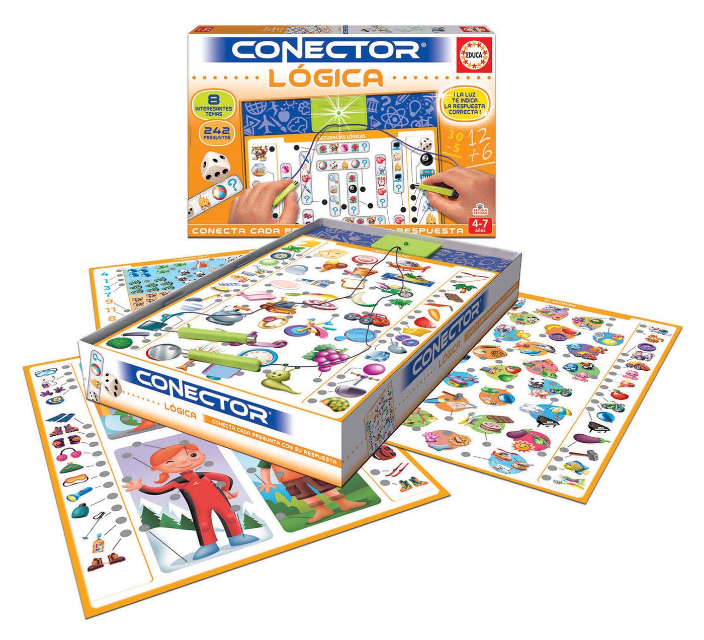Joc educativ Educa Connector, invat si asociez, multicolor