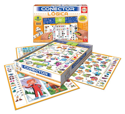 Joc educativ Educa Connector, invat si asociez, multicolor