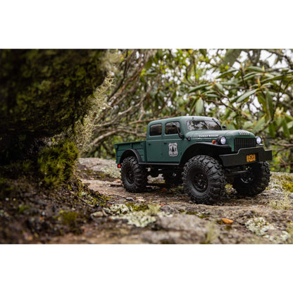 Camion RC Axial SCX24 Dodge Power Wagon 40's 4-Uși Verde 1/24 4x4 RTR AXI00007T2