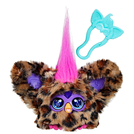 Furby Furblets Jucărie de pluș electronică Gepard pete 6+ ani cu muzică și breloc