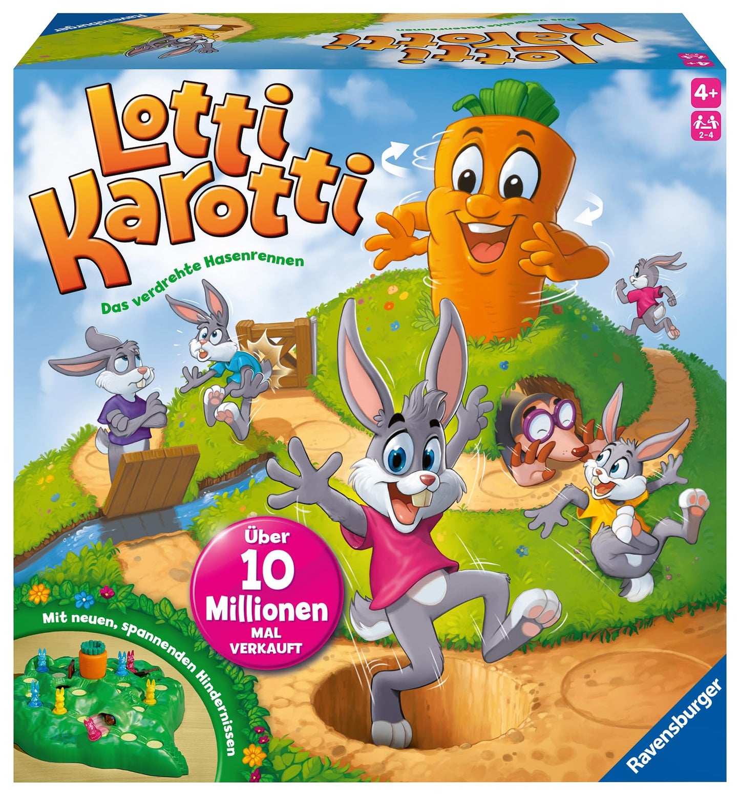 Ravensburger 22343 Joc de societate Lotti Karotti cursă pentru 2-4 jucători de la 4 ani