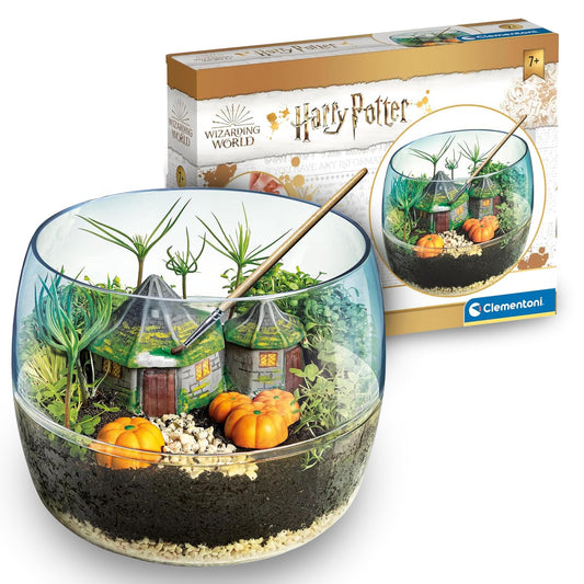 Clementoni Harry Potter Terrarium - Set cu accesorii pentru un mini ecosistem terariu - Jucărie pentru cultivarea plantelor - Kit pentru fanii lui Potter, 7 ani+, 19248