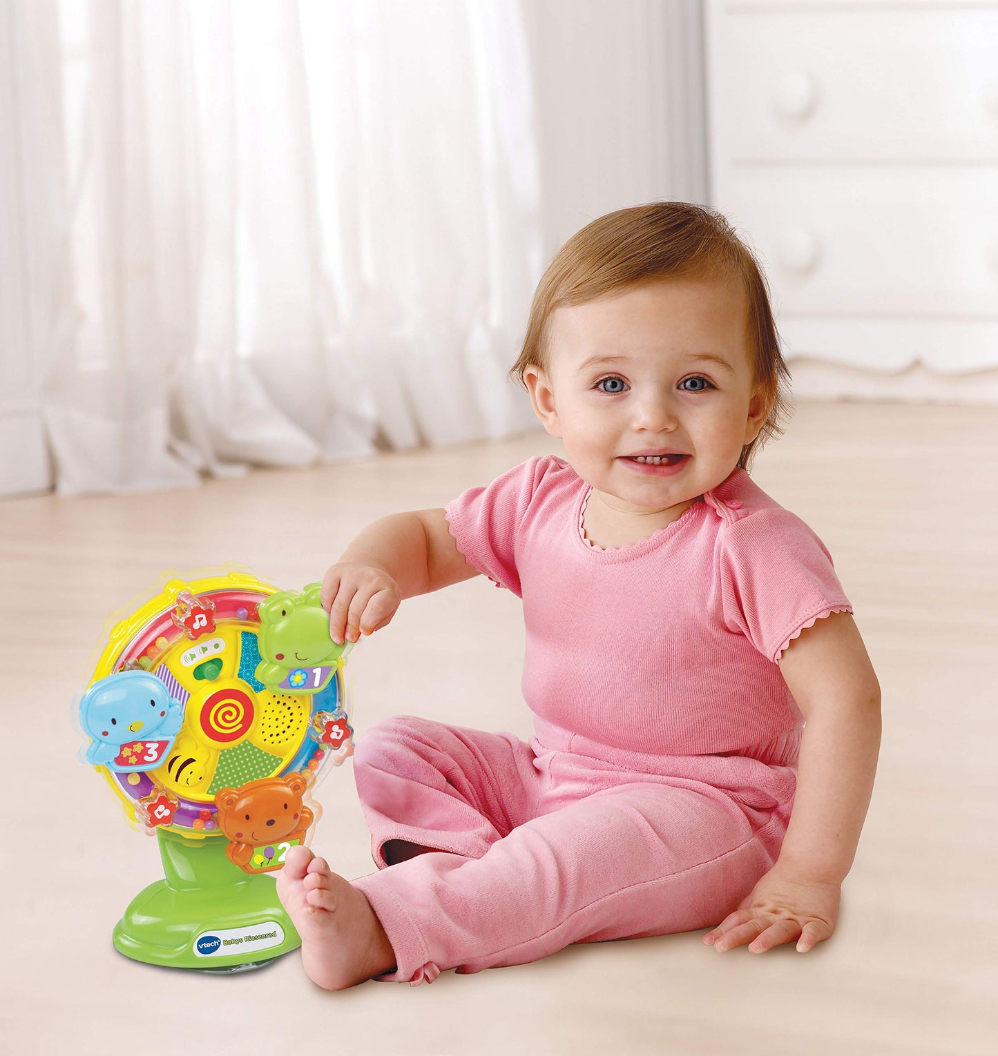 VTech 80-165904 Jucărie pentru bebeluși Carusel muzical cu funcții