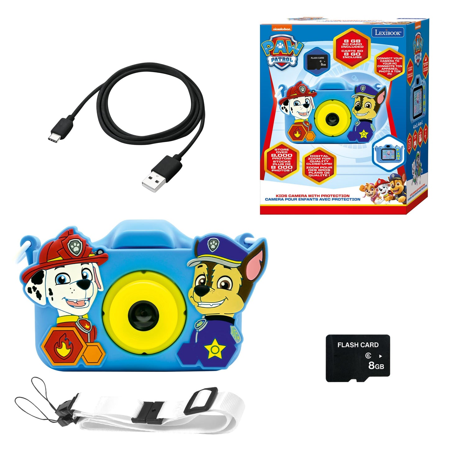 Lexibook DJ078PA Cameră 4în1 Paw Patrol, 8GB