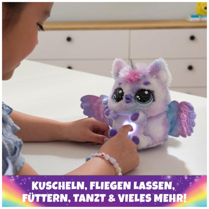 Hatchimals Alive Mystery Ei Pufficorn - Ou magic auto-încărcat de 25 cm cu jucărie interactivă surpriză, pentru copii de la 5 ani.