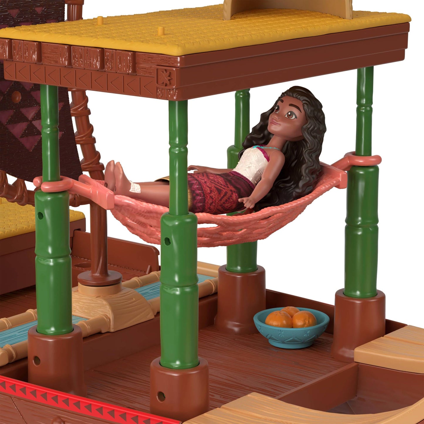 Mattel JBT78 Disney Vaiana 2 Canoe de aventură, 3+ ani